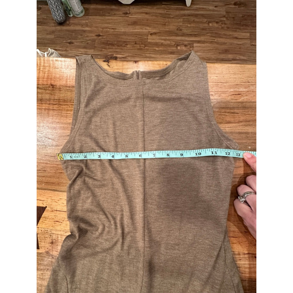 NWOT SHEIN Bohemian Brown Sleeveless Wide Leg Jumpsuit - Size 6 - Picture 11 of 15